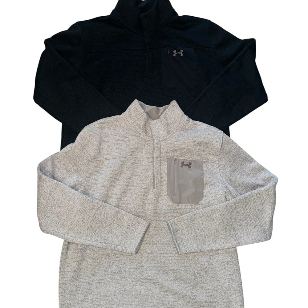 Under Armour Men's Black and Tan Pullover- 3xl